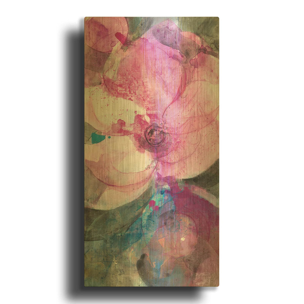 'Jewel Garden 1' By Albena Hristova Gold Metal Wall Art