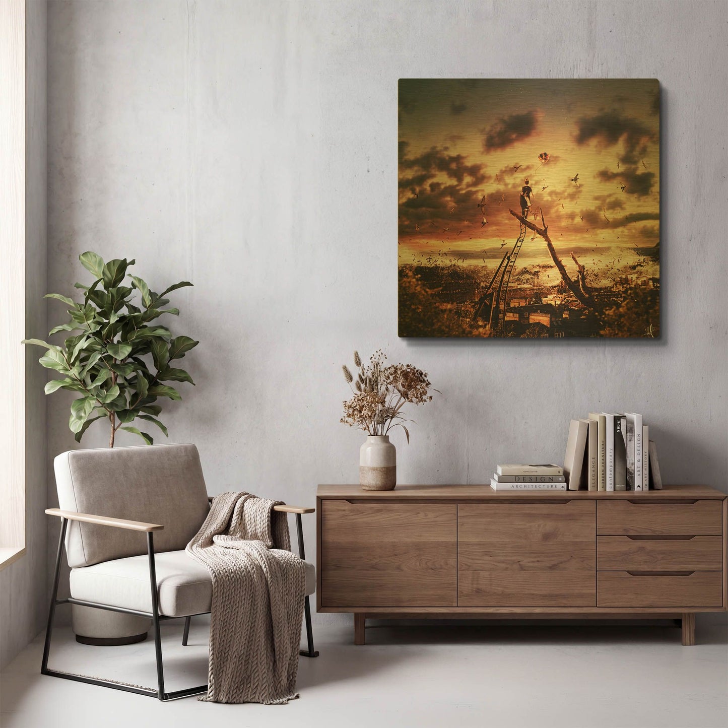 'King For A Day' By Mario Sanchez Nevado Gold Metal Wall Art