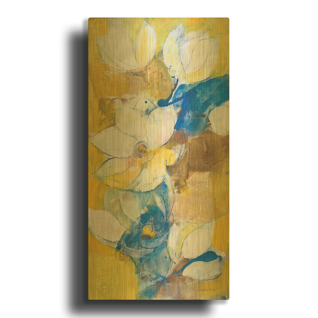 'Golden Trellis 1' By Albena Hristova Gold Metal Wall Art