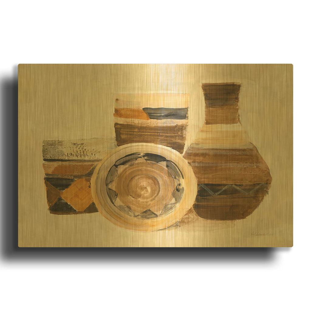 'Desert Still Life 1' By Albena Hristova Gold Metal Wall Art