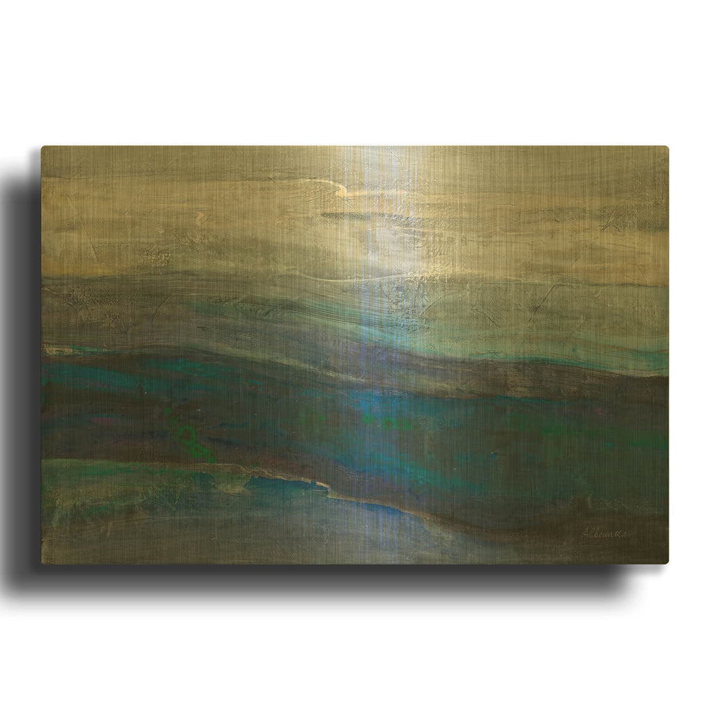 'Vista' By Albena Hristova Gold Metal Wall Art