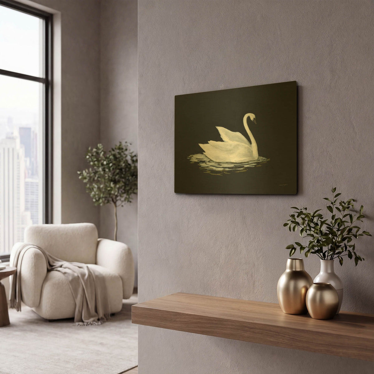'Night Moves' By Haley Knighten Gold Metal Wall Art