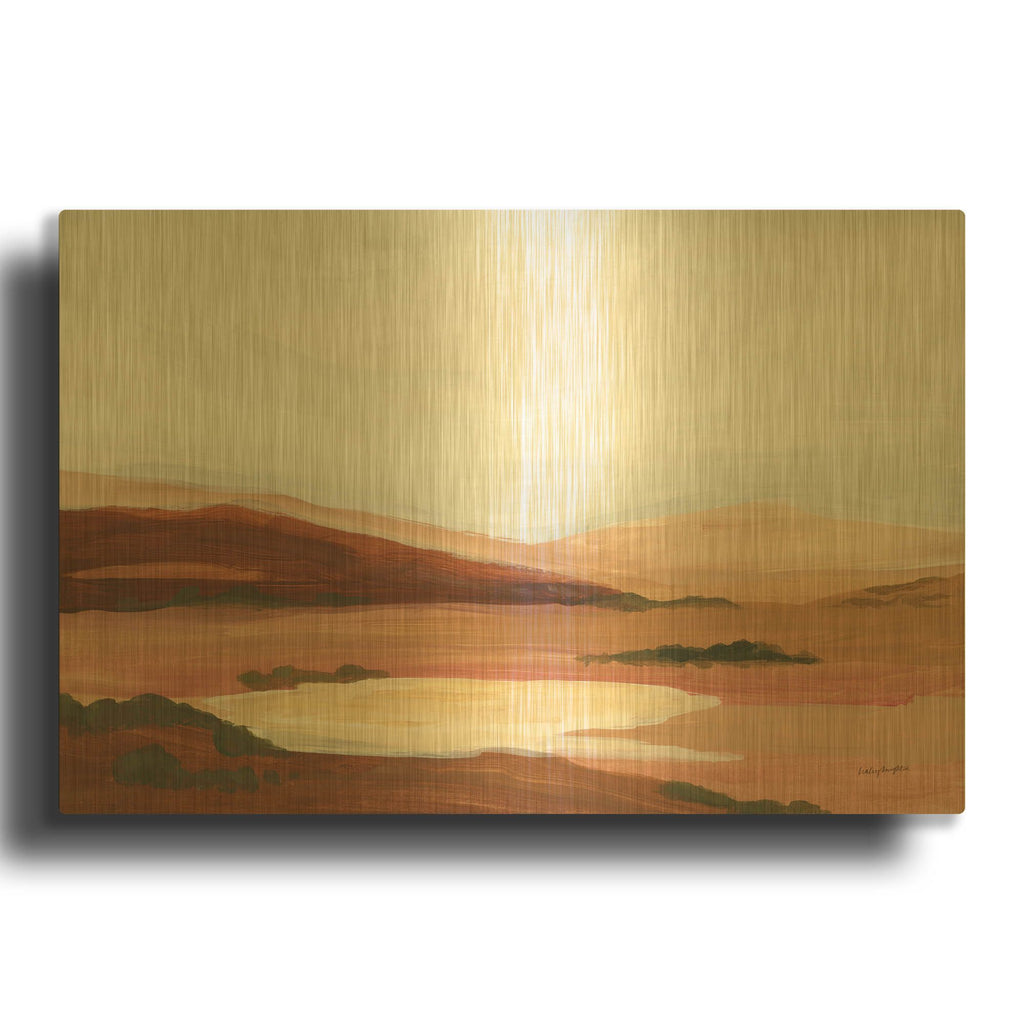 'Laurel Lowland 1' By Haley Knighten Gold Metal Wall Art