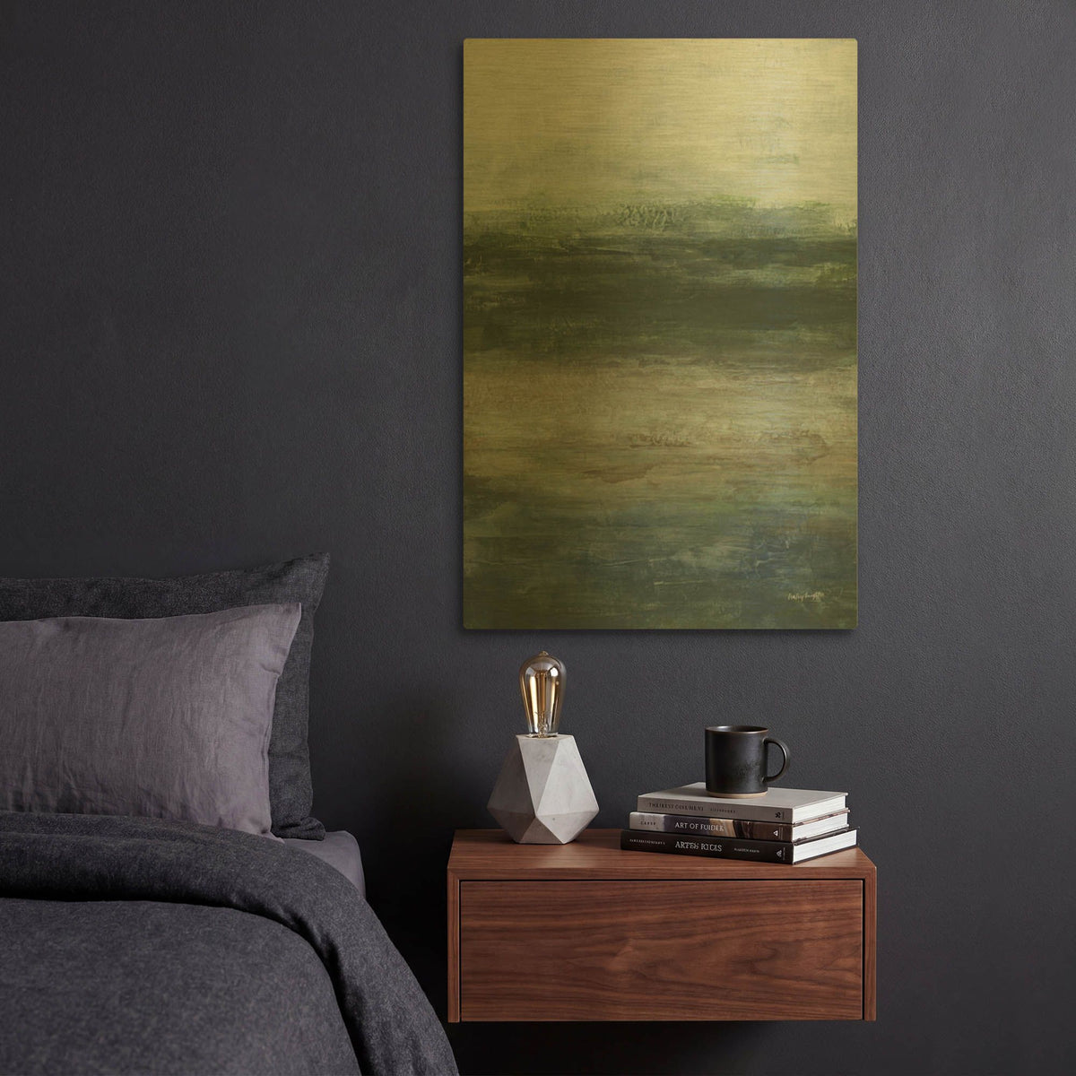 'Slow Motion' By Haley Knighten Gold Metal Wall Art