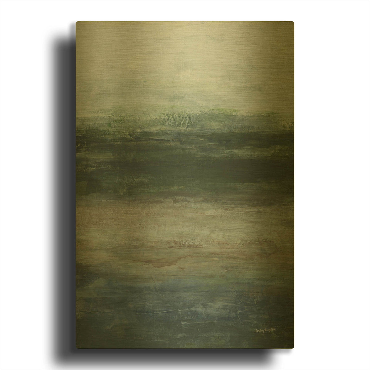 'Slow Motion' By Haley Knighten Gold Metal Wall Art