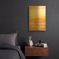'Pink Sunrise 1' By Haley Knighten Gold Metal Wall Art
