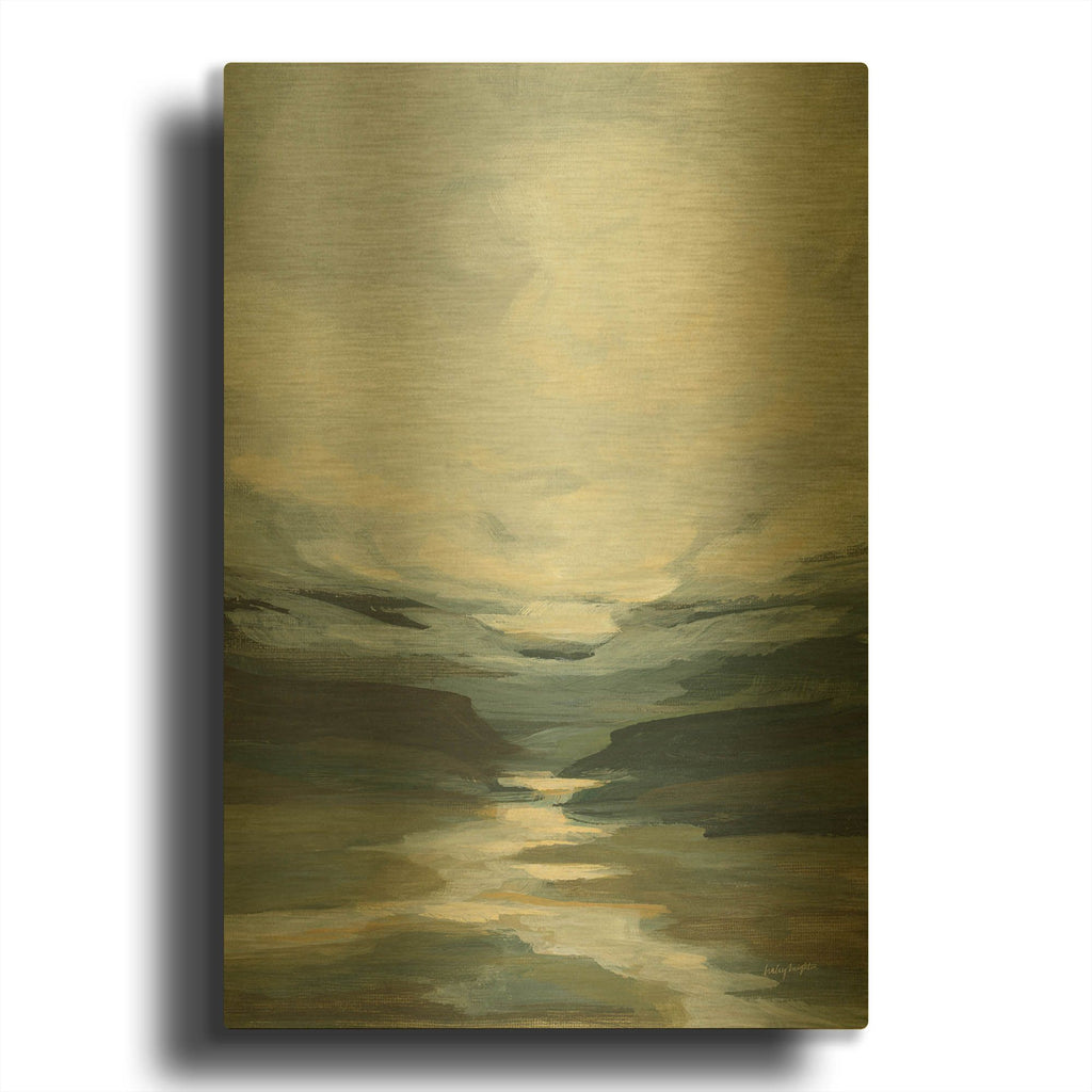 'Blain Bottom' By Haley Knighten Gold Metal Wall Art