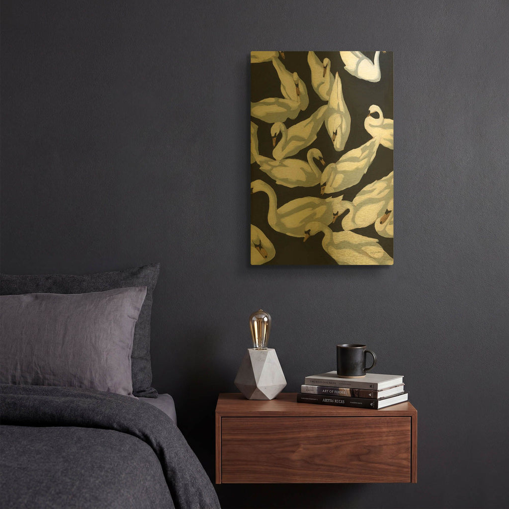 'Bevy 2' By Haley Knighten Gold Metal Wall Art