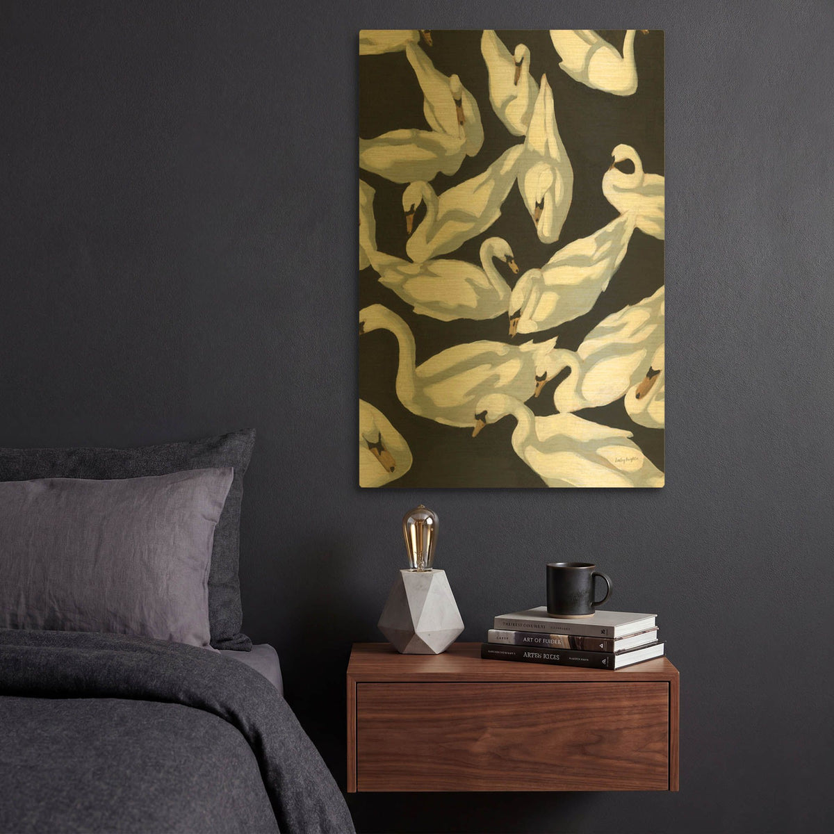 'Bevy 2' By Haley Knighten Gold Metal Wall Art
