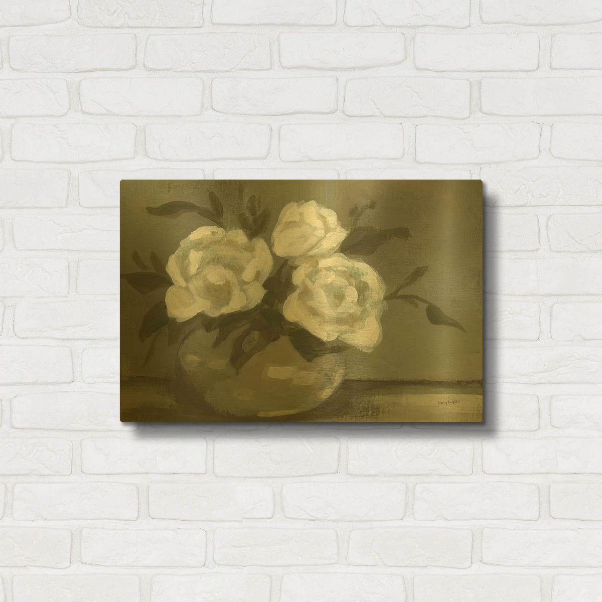 'Maude' By Haley Knighten Gold Metal Wall Art