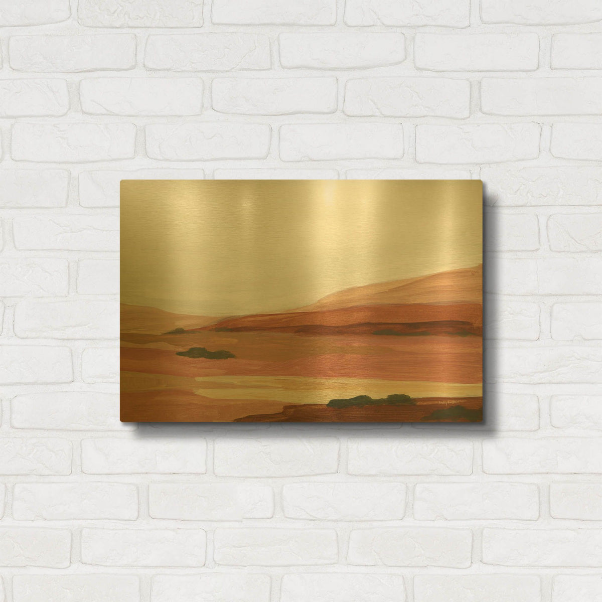 'Laurel Lowland 2' By Haley Knighten Gold Metal Wall Art