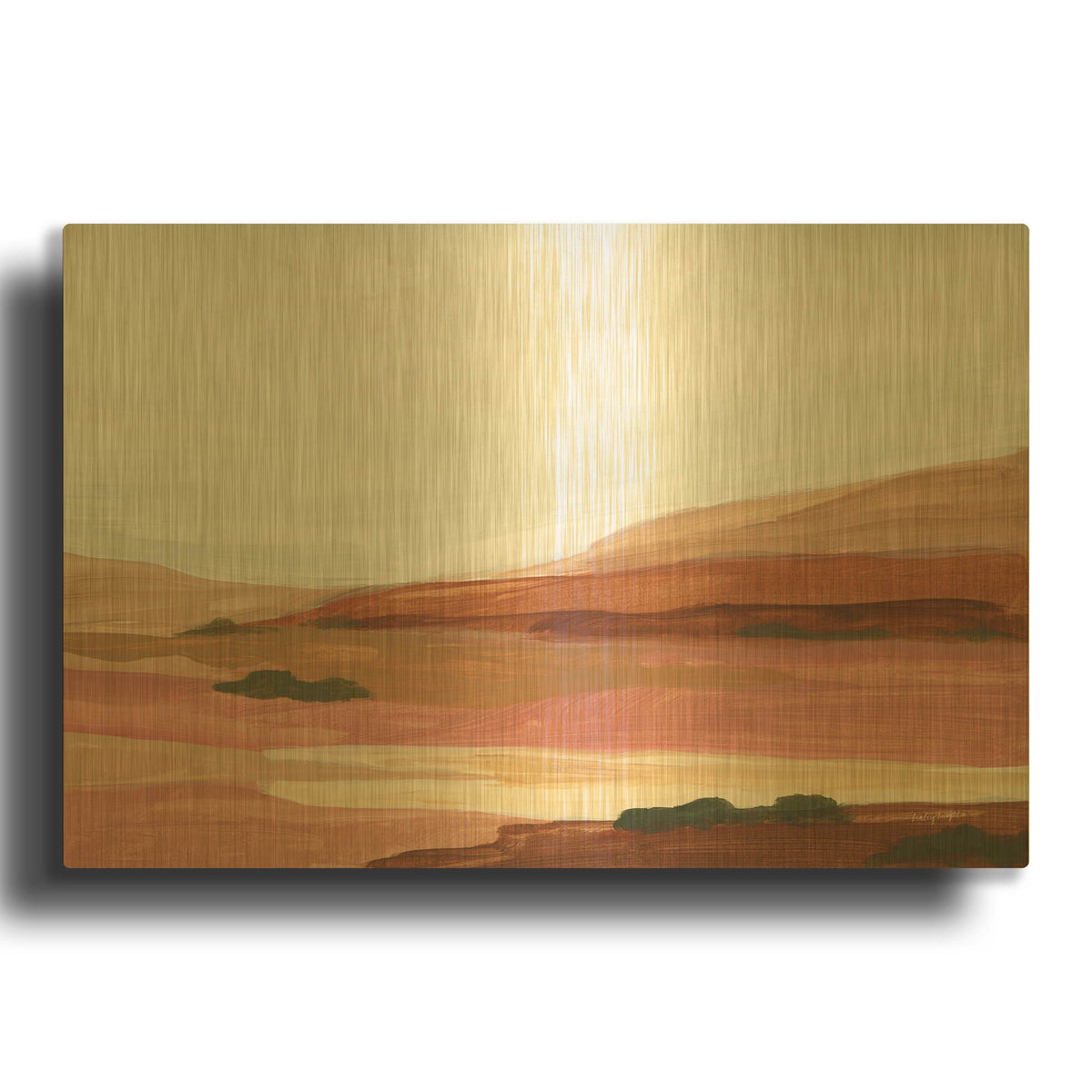 'Laurel Lowland 2' By Haley Knighten Gold Metal Wall Art