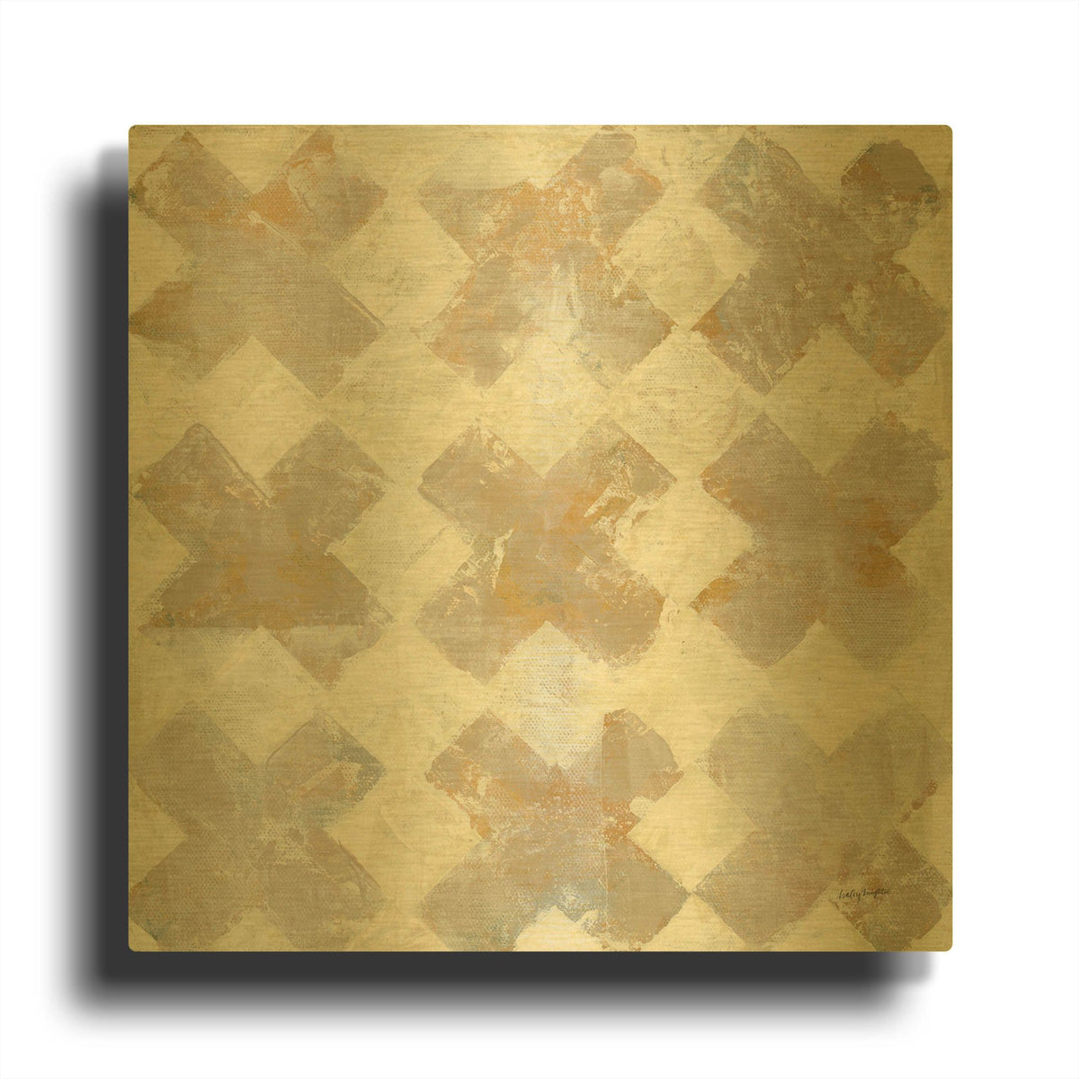 'Big Nine' By Haley Knighten Gold Metal Wall Art