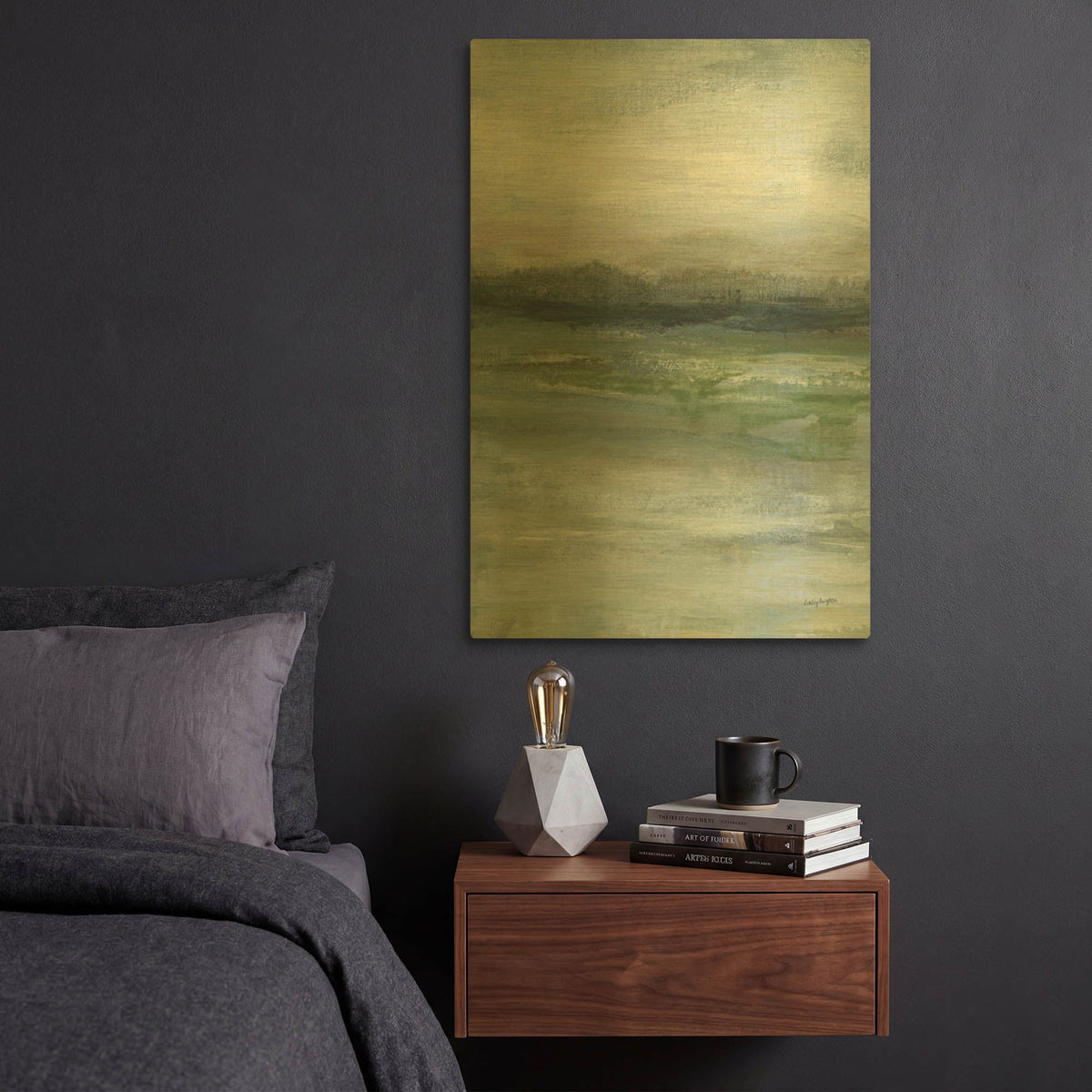 'Time Lapse 2' By Haley Knighten Gold Metal Wall Art