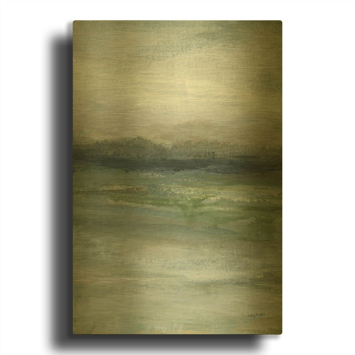 'Time Lapse 2' By Haley Knighten Gold Metal Wall Art