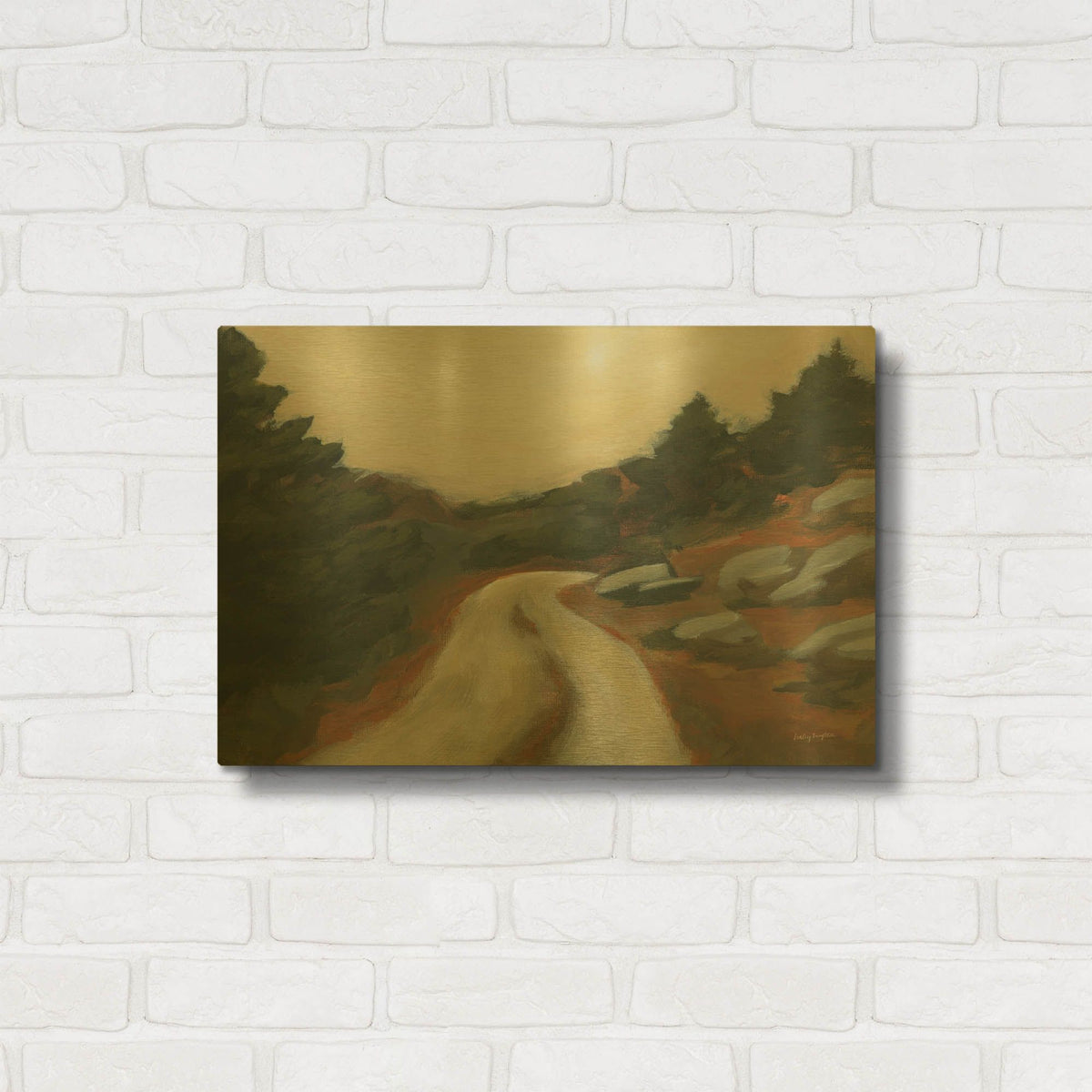 'McCormick Ridge' By Haley Knighten Gold Metal Wall Art