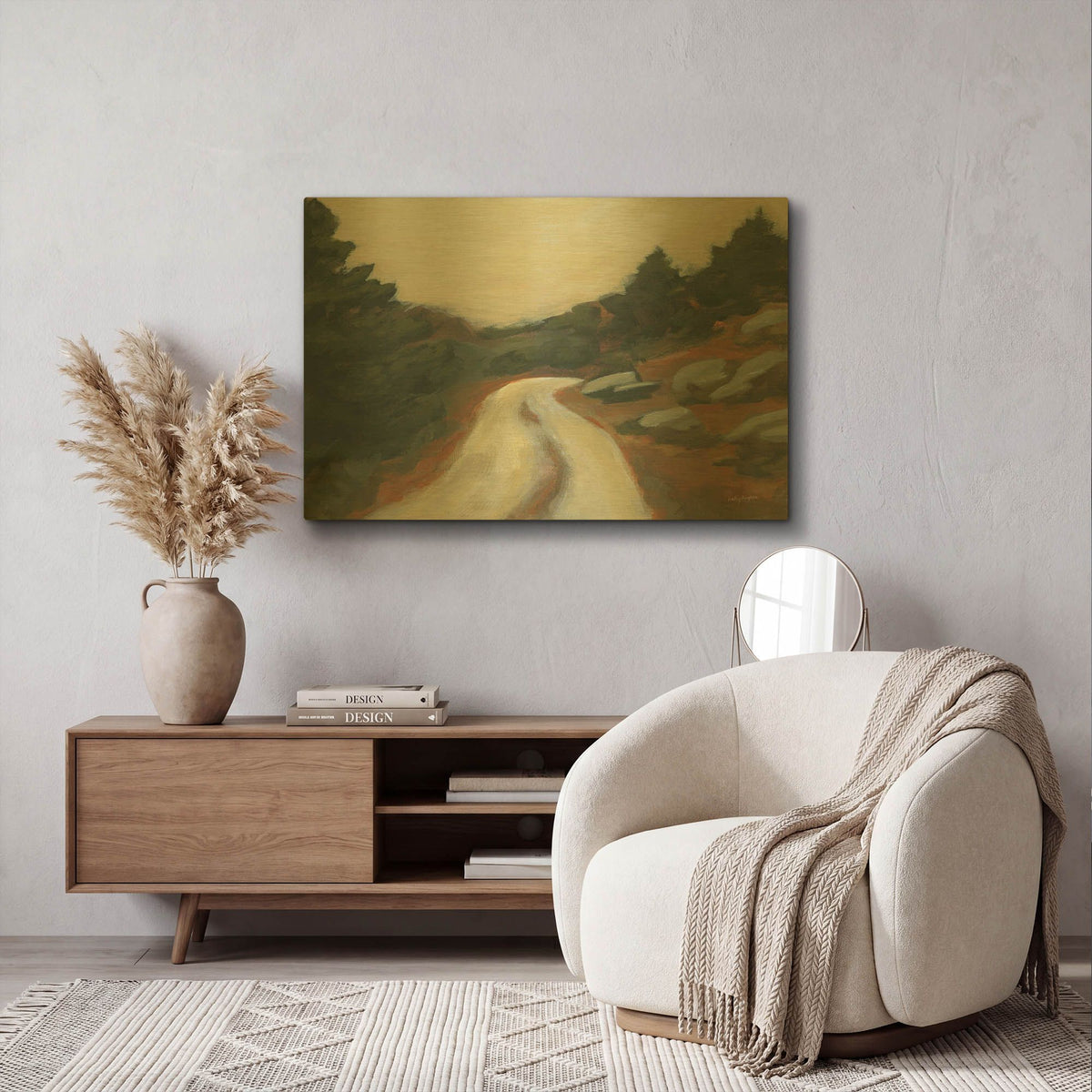 'McCormick Ridge' By Haley Knighten Gold Metal Wall Art
