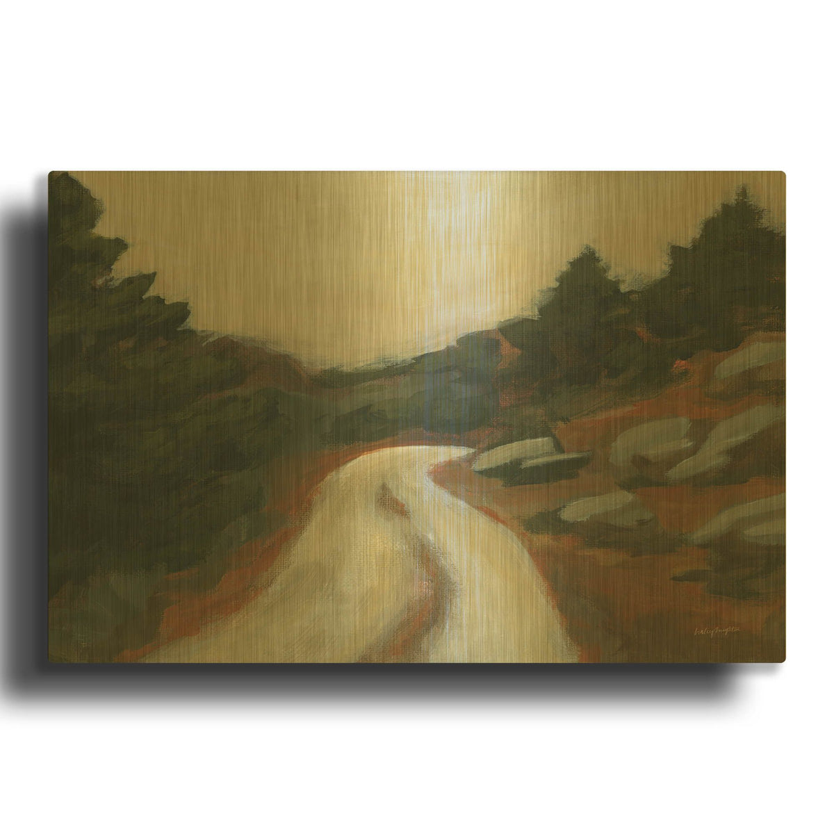 'McCormick Ridge' By Haley Knighten Gold Metal Wall Art