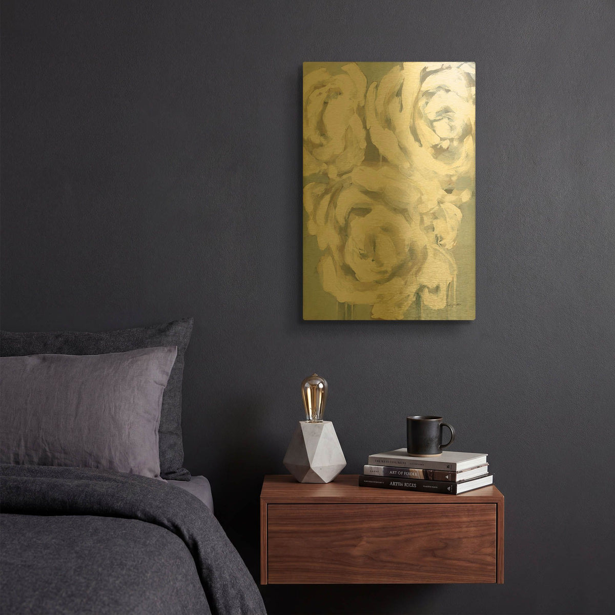 'Maggie 1' By Haley Knighten Gold Metal Wall Art