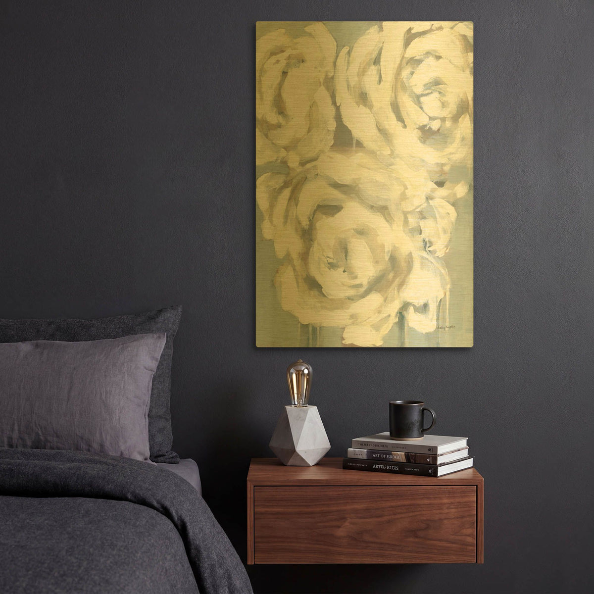 'Maggie 1' By Haley Knighten Gold Metal Wall Art
