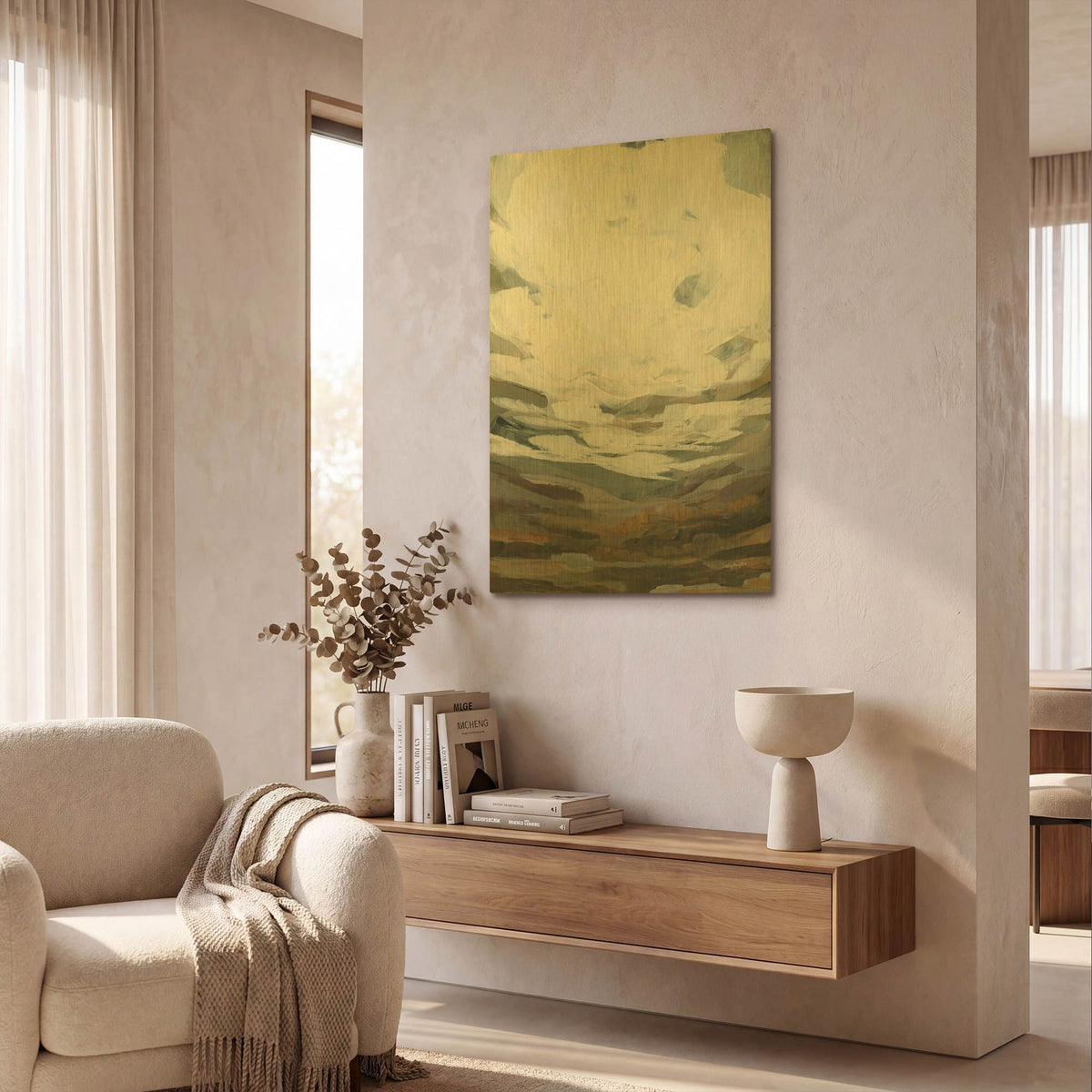 'Timber Thicket 2' By Haley Knighten Gold Metal Wall Art