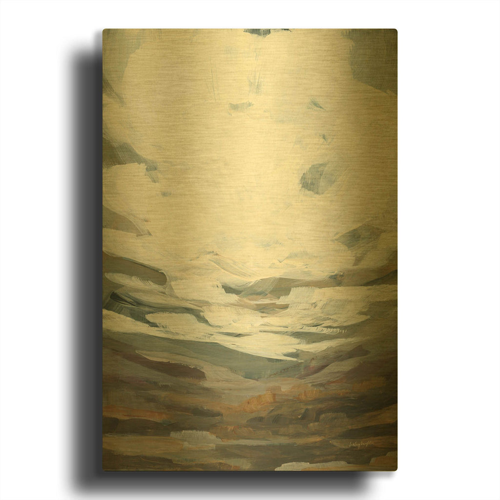 'Timber Thicket 2' By Haley Knighten Gold Metal Wall Art