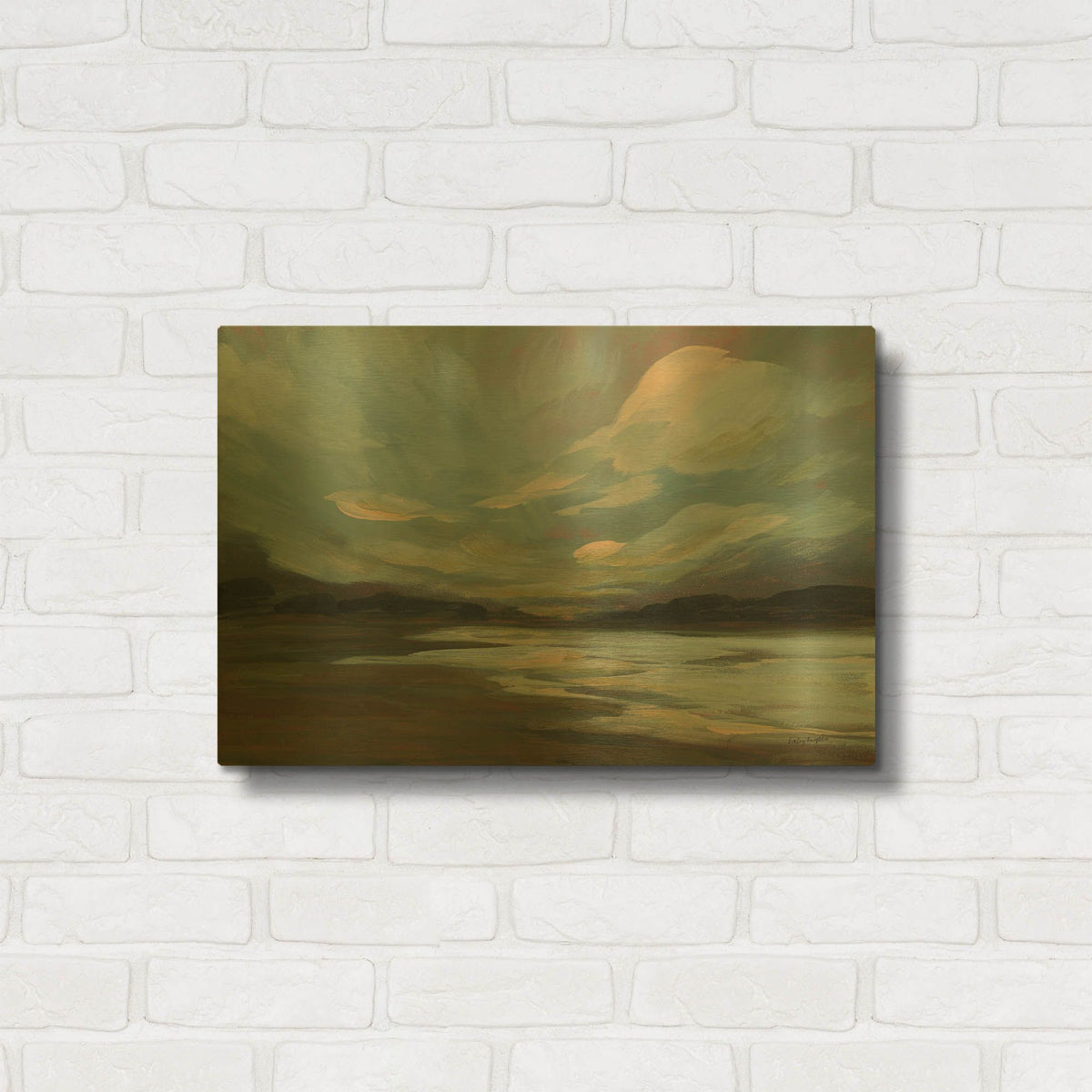 'Lilly Dale' By Haley Knighten Gold Metal Wall Art
