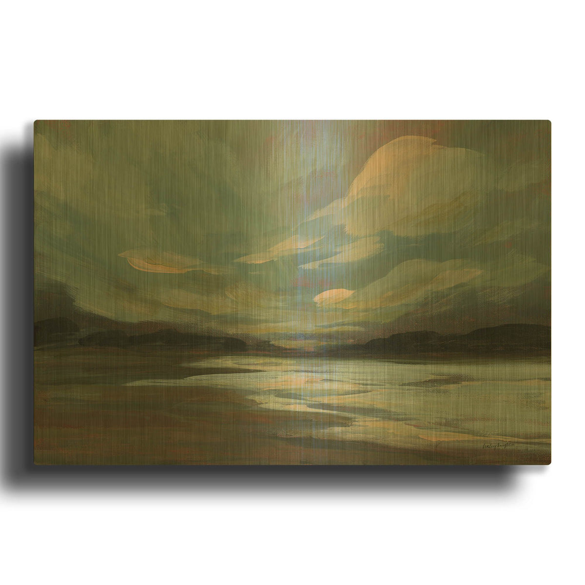'Lilly Dale' By Haley Knighten Gold Metal Wall Art