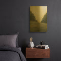 'Waking Up at Papa Grannys House' By Haley Knighten Gold Metal Wall Art