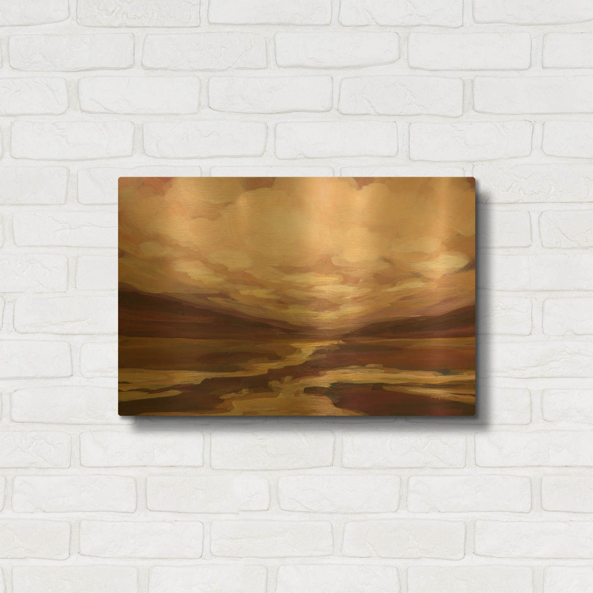 'Henna Hollow' By Haley Knighten Gold Metal Wall Art