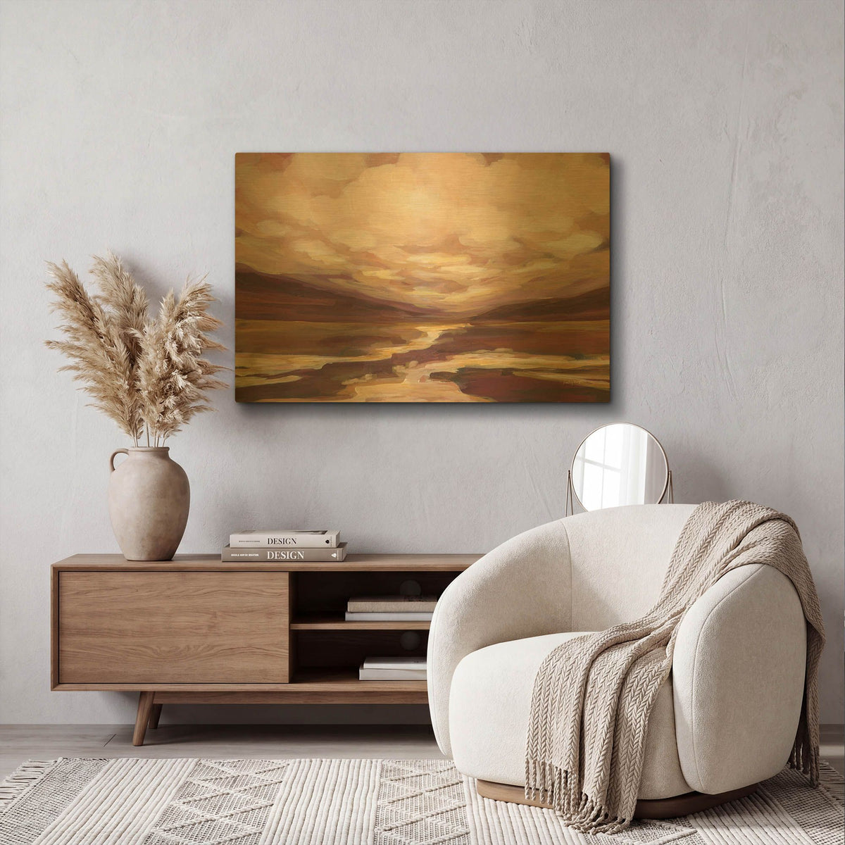 'Henna Hollow' By Haley Knighten Gold Metal Wall Art