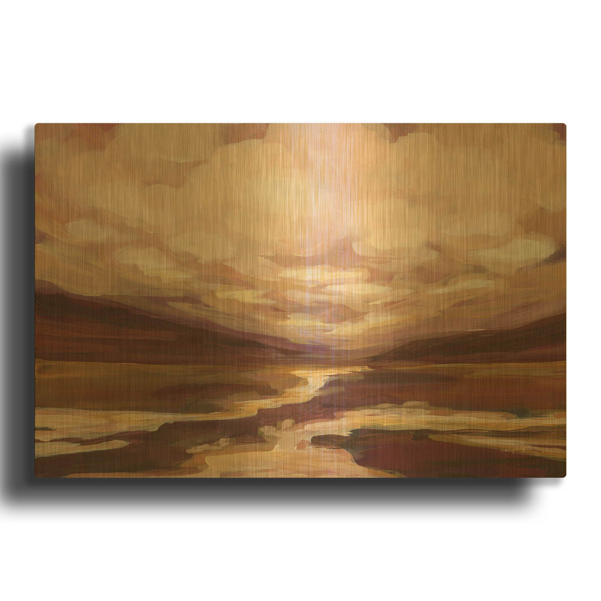 'Henna Hollow' By Haley Knighten Gold Metal Wall Art