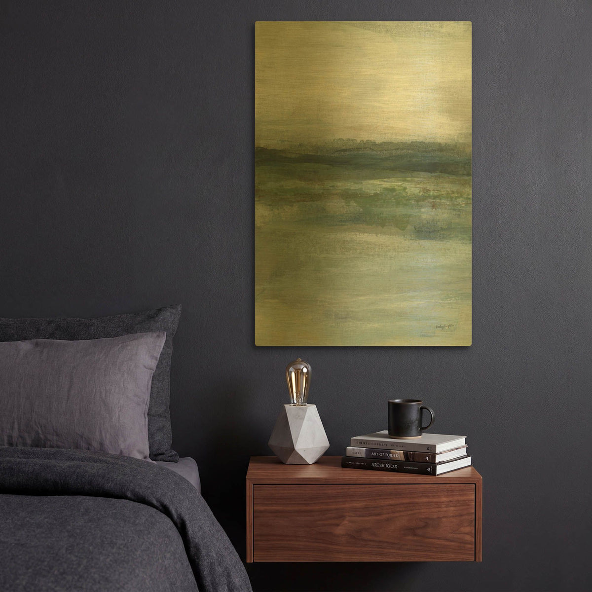 'Time Lapse 1' By Haley Knighten Gold Metal Wall Art