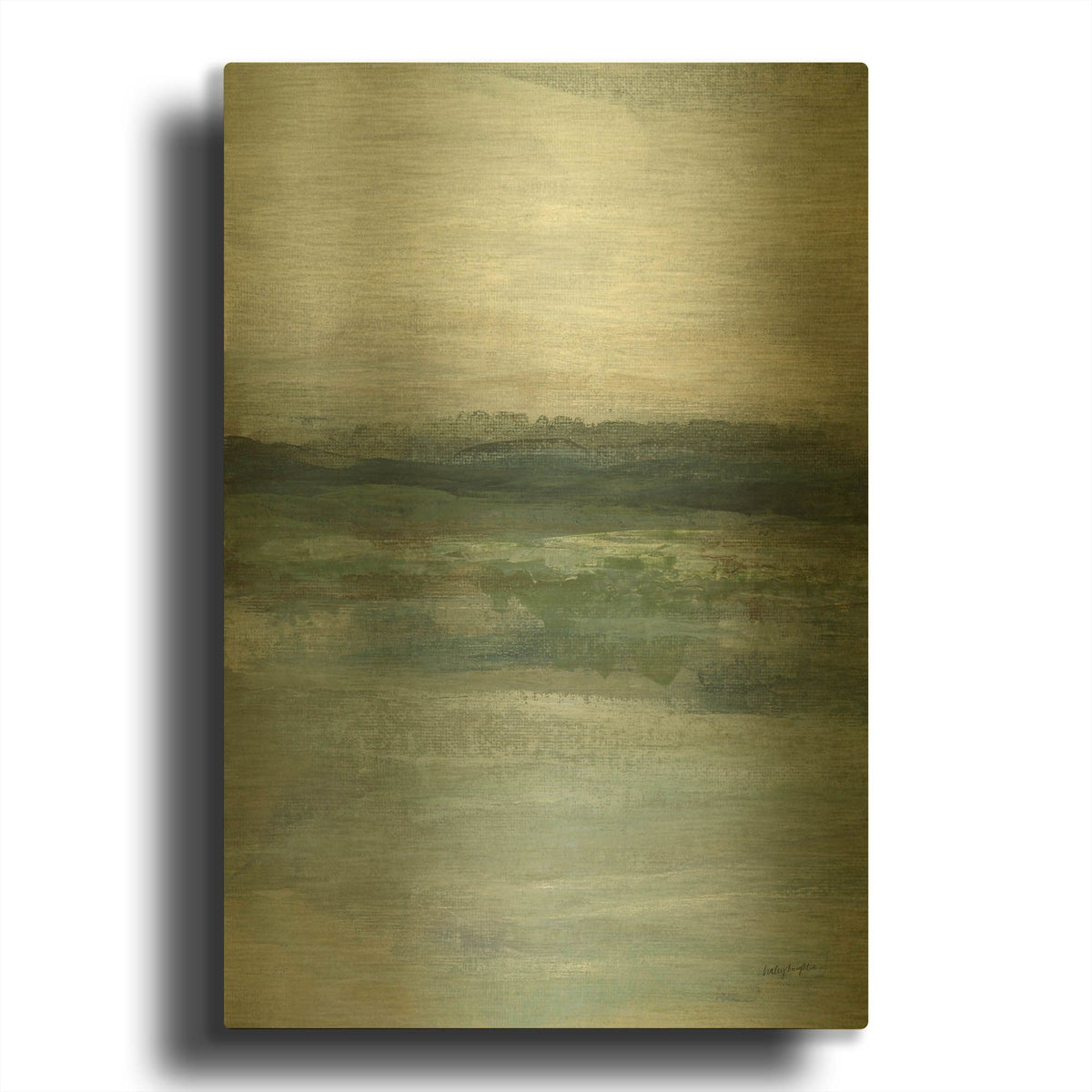 'Time Lapse 1' By Haley Knighten Gold Metal Wall Art