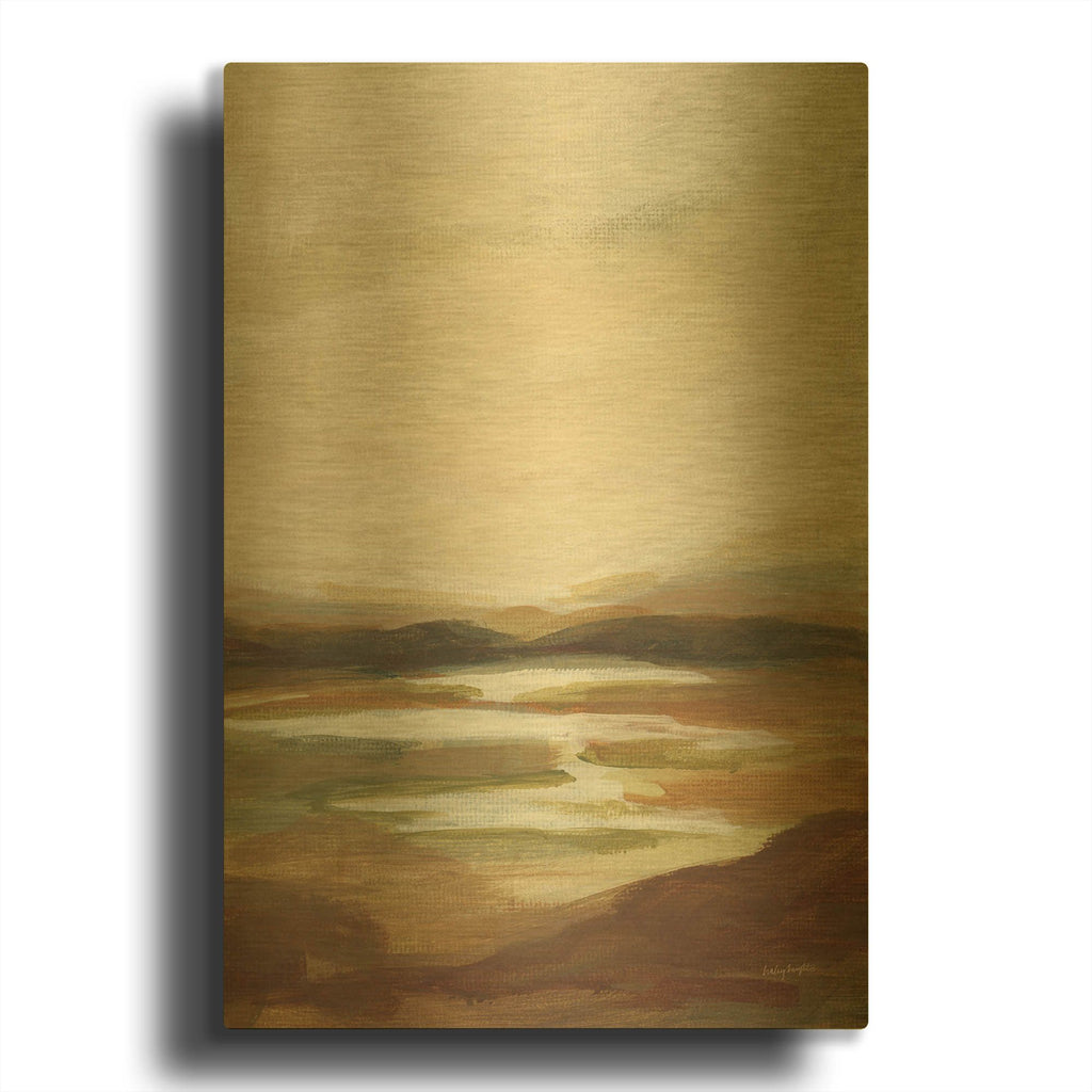 'Chestnut Springs 3' By Haley Knighten Gold Metal Wall Art