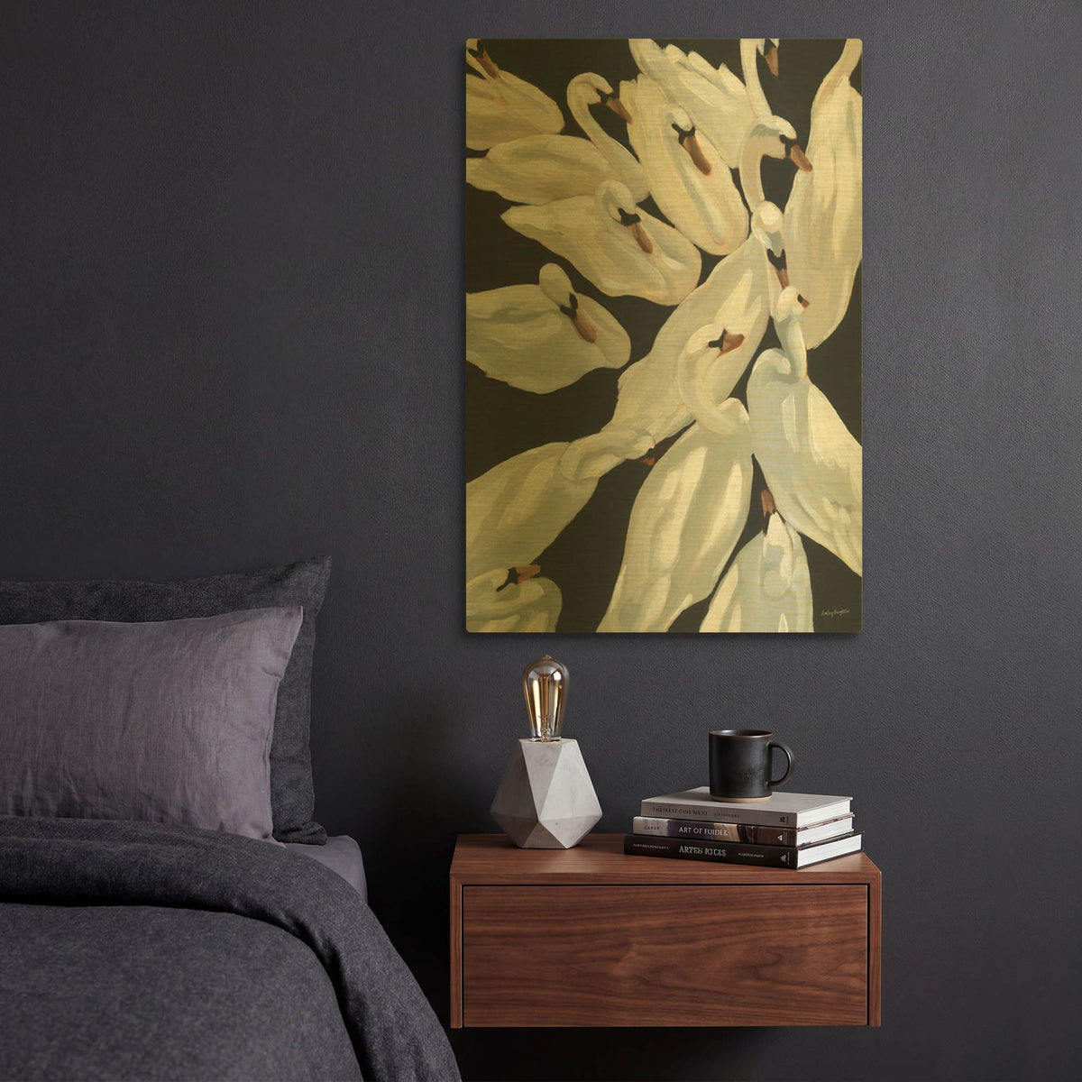 'Bevy' By Haley Knighten Gold Metal Wall Art