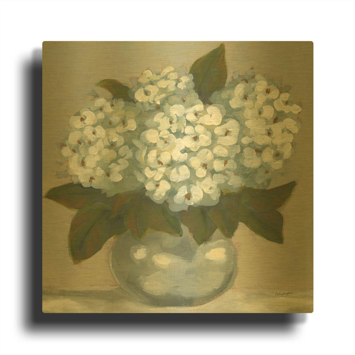 'Claire' By Haley Knighten Gold Metal Wall Art