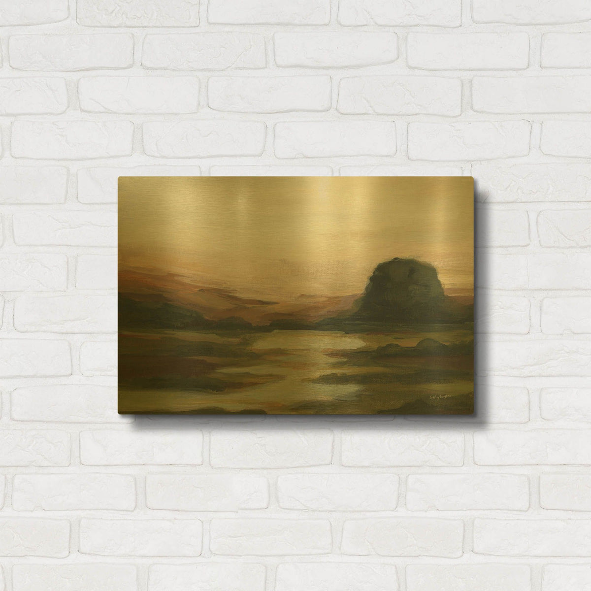 'Wildwood' By Haley Knighten Gold Metal Wall Art