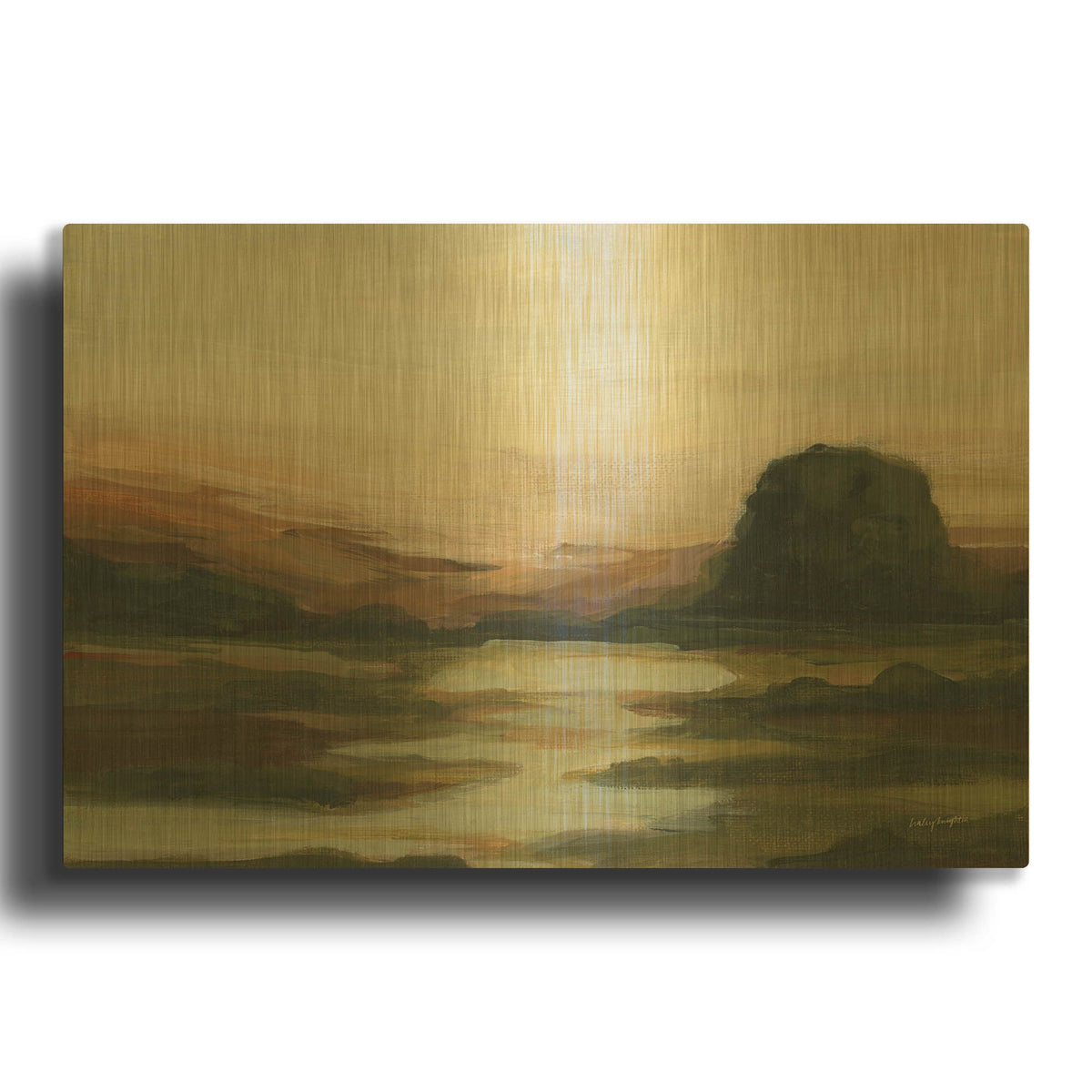 'Wildwood' By Haley Knighten Gold Metal Wall Art
