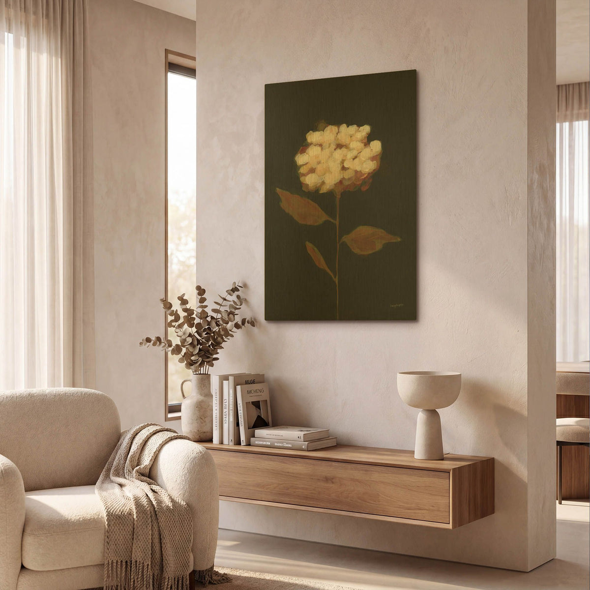 'Fade into Fall 2' By Haley Knighten Gold Metal Wall Art