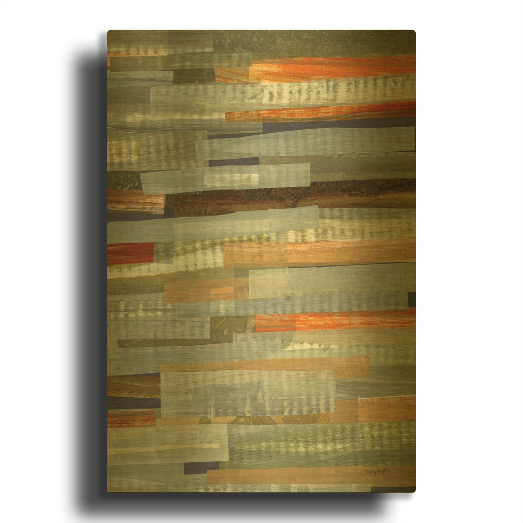 'River Trout Study 3' By Haley Knighten Gold Metal Wall Art