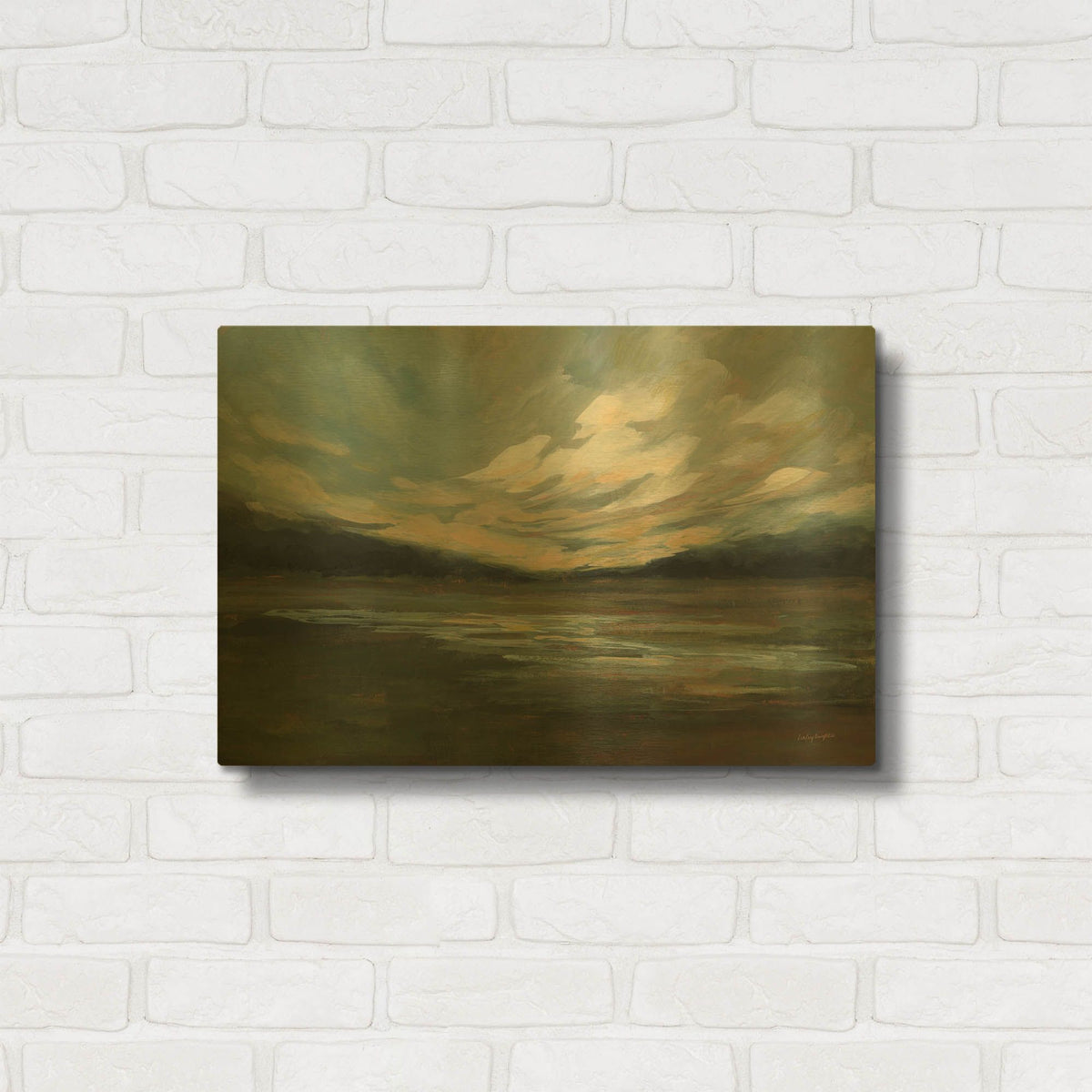 'Camp' By Haley Knighten Gold Metal Wall Art