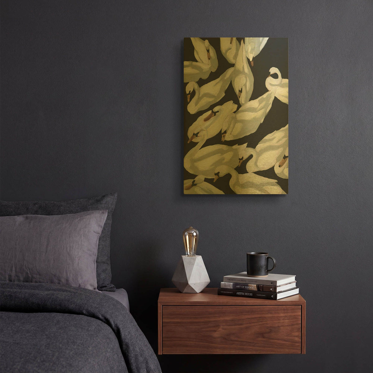 'Bevy 2 v2' By Haley Knighten Gold Metal Wall Art