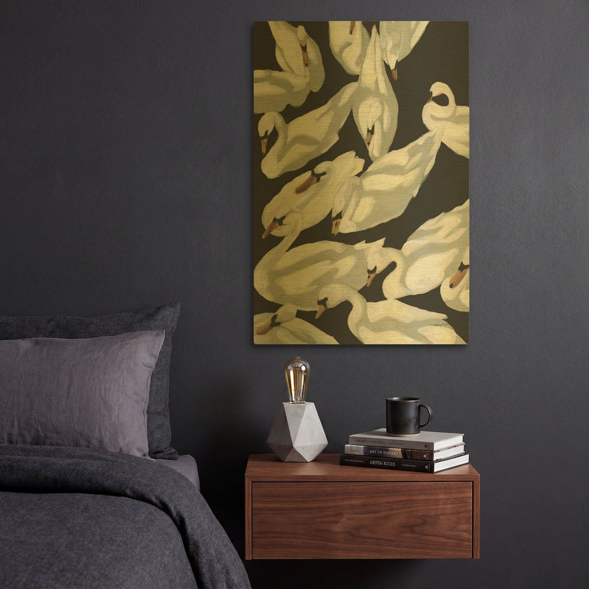 'Bevy 2 v2' By Haley Knighten Gold Metal Wall Art
