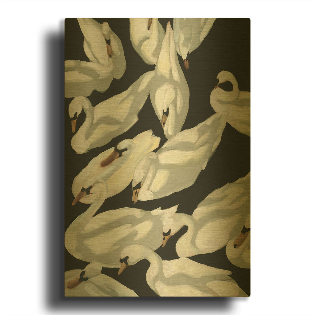 'Bevy 2 v2' By Haley Knighten Gold Metal Wall Art