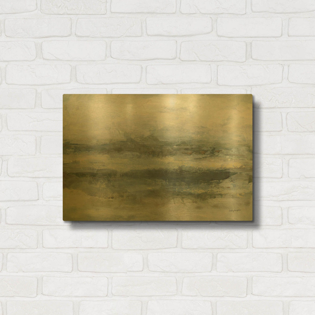 'Ames' By Haley Knighten Gold Metal Wall Art