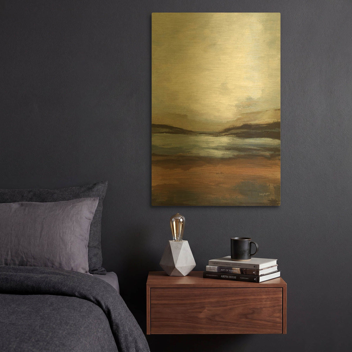 'Copper Creek' By Haley Knighten Gold Metal Wall Art