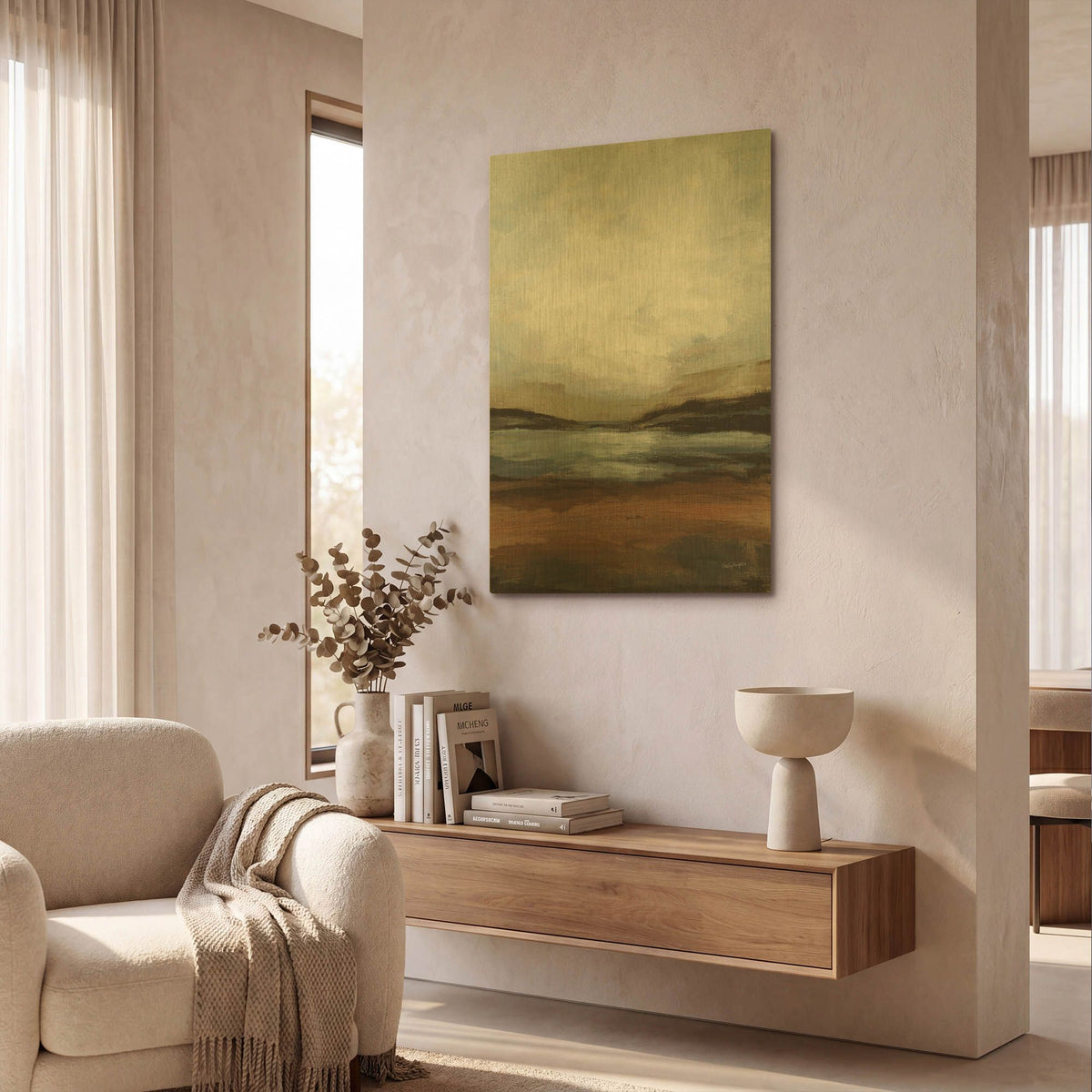 'Copper Creek' By Haley Knighten Gold Metal Wall Art