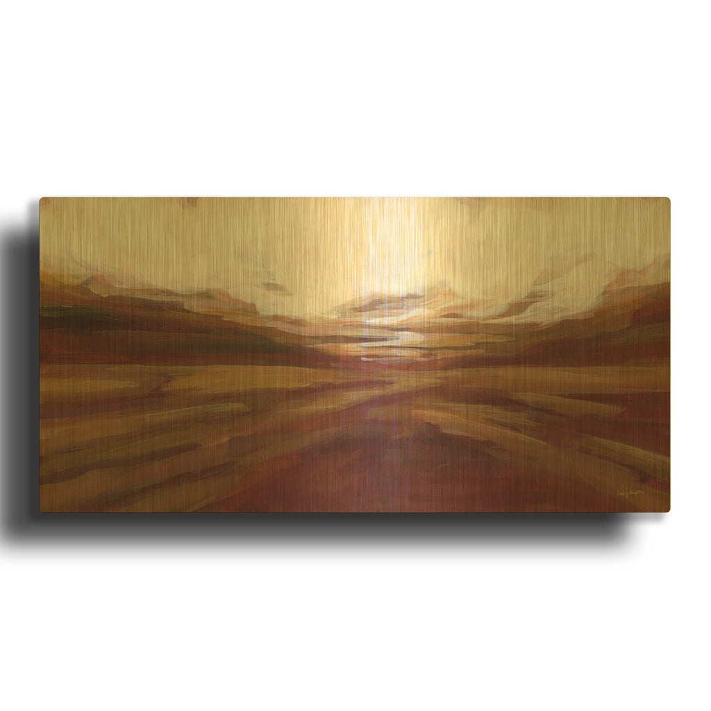 'Russet Ridge' By Haley Knighten Gold Metal Wall Art