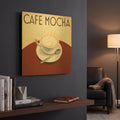 'Cafe Moderne V' By Marco Fabiano Gold Metal Wall Art